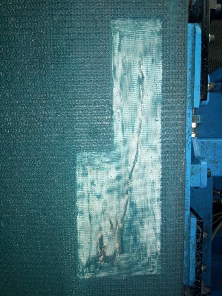 Ремонт пвх конвейерной ленты методом холодной вулканизации
