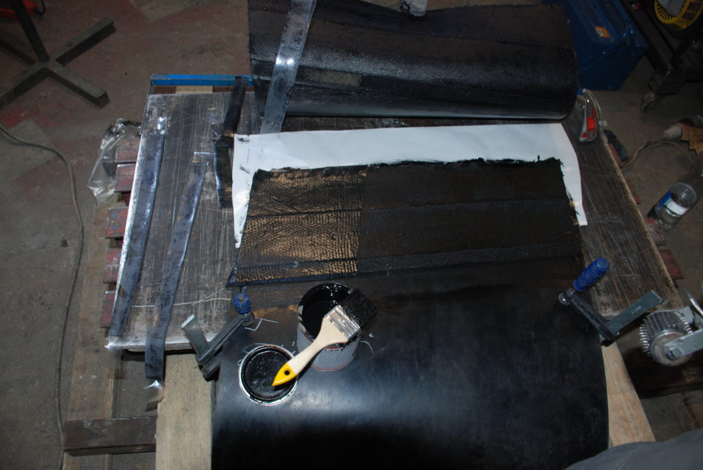 Изготовление теплостойкой конвейерной ленты в кольцо методом горячей вулканизации