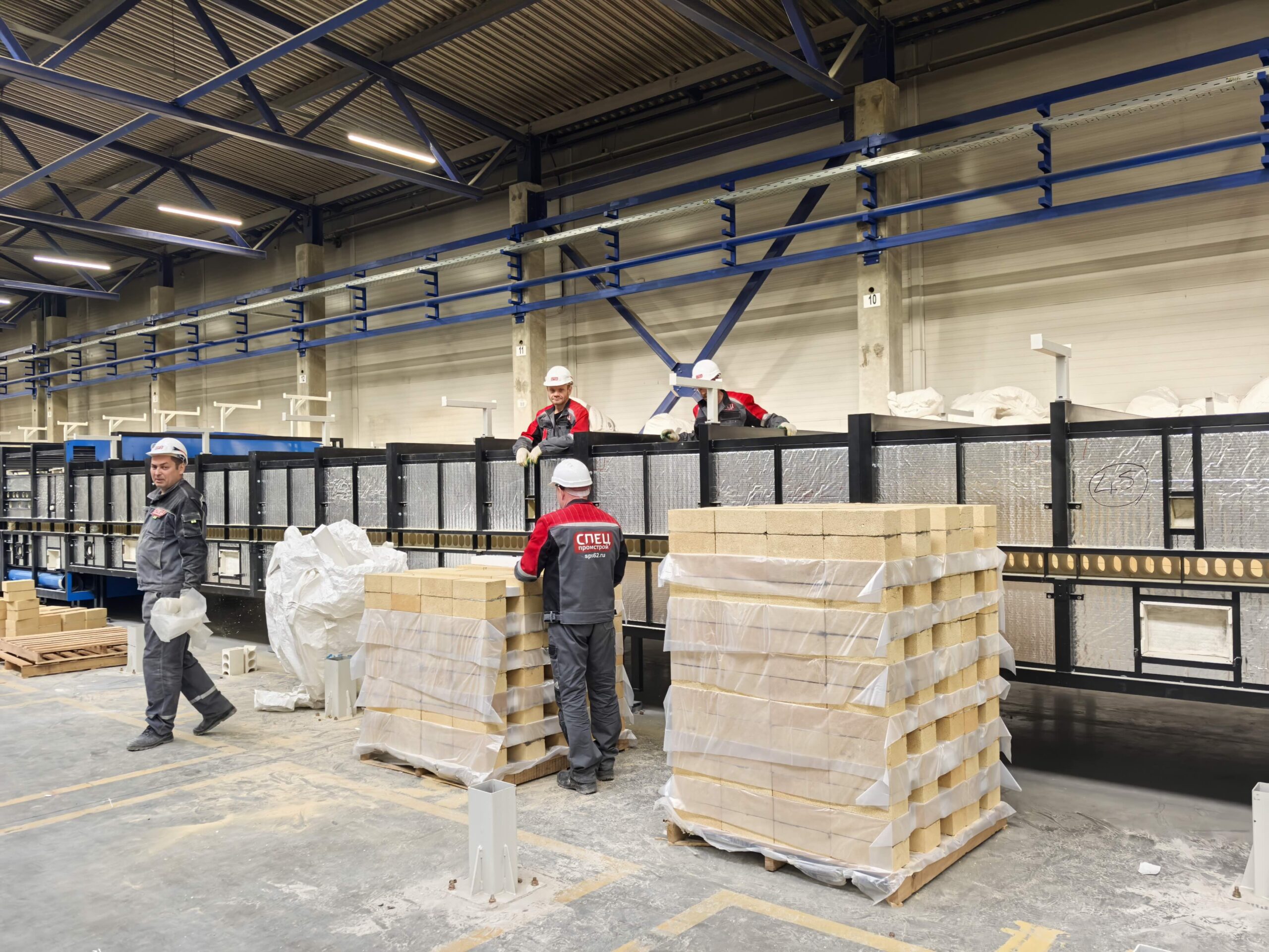 Монтаж Печи для производства керамической плитки