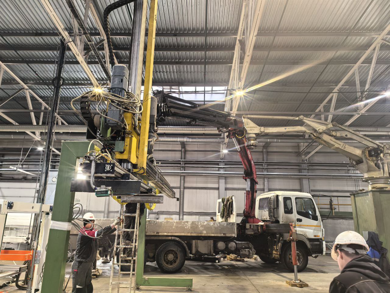 Демонтаж упаковочной конвейерной системы