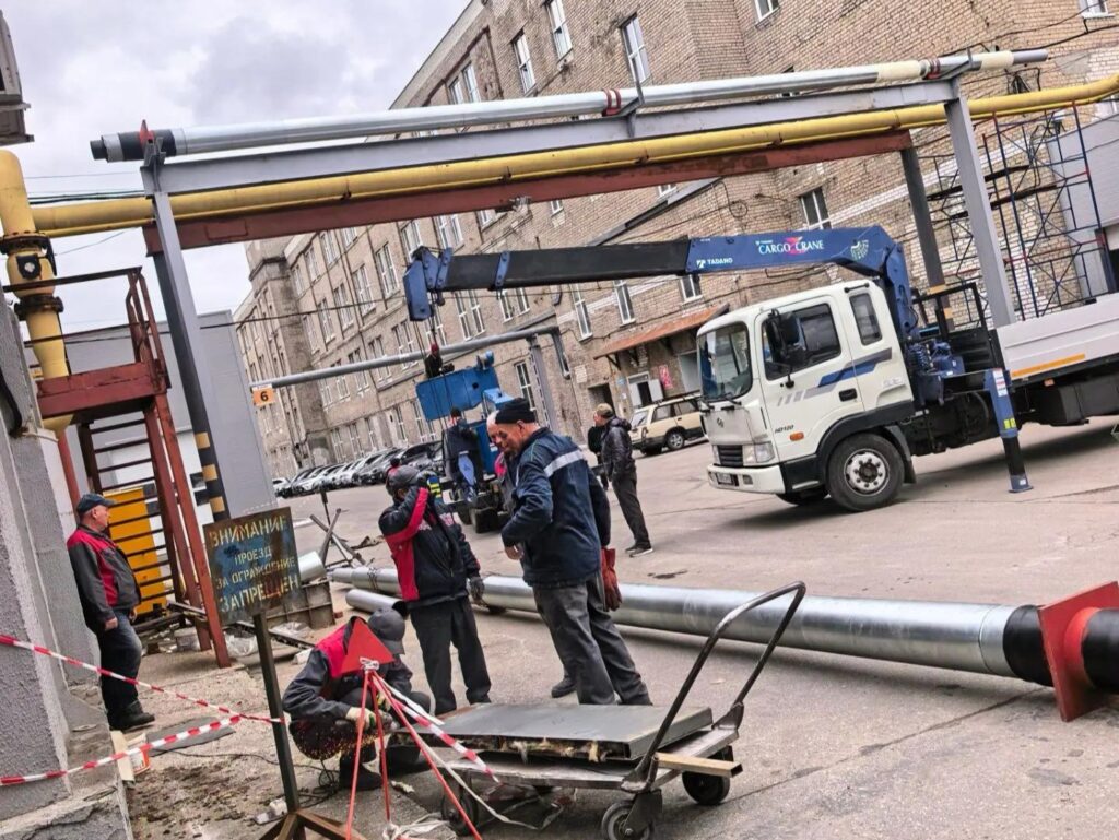 Монтаж магистрального трубопровода ГПУ 219 мм